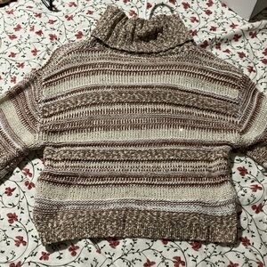 Brown Multicolored Sweater